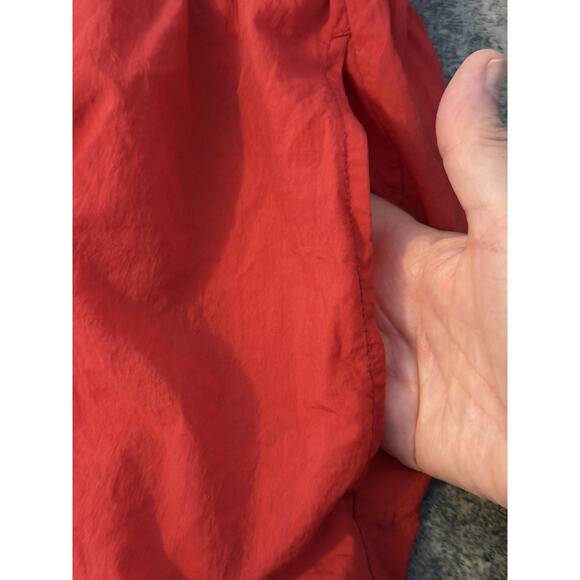 Nike Shorts Mens M Red Nylon Swim Trunks Mesh Lined Logo Running Blokecore - Picture 10 of 11